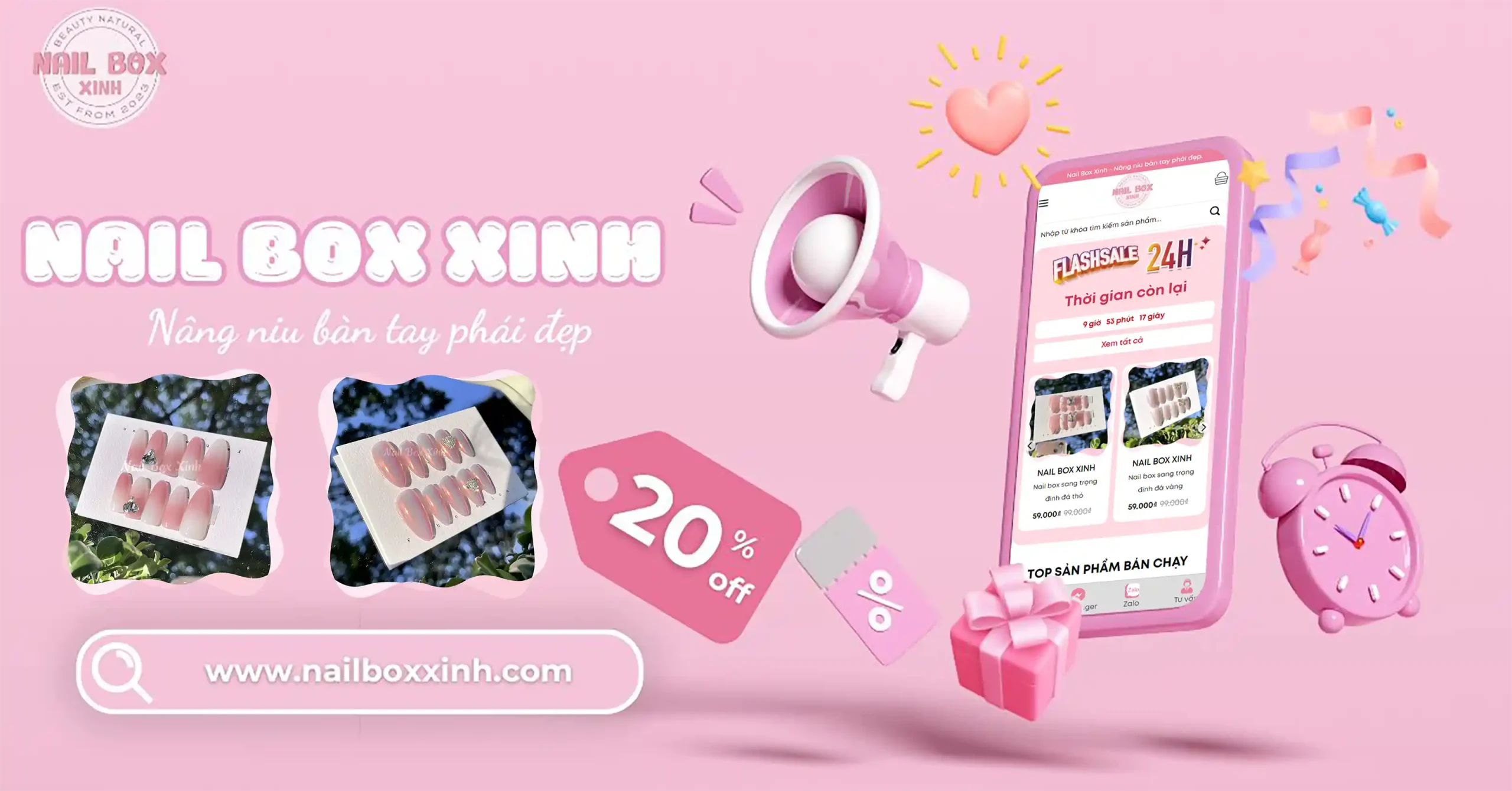 ảnh banner Nail Box Xinh