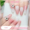 Nail box cute trendy hồng thạch