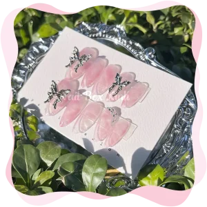 Nail box dễ thương nhẹ nhàng hồng ombre