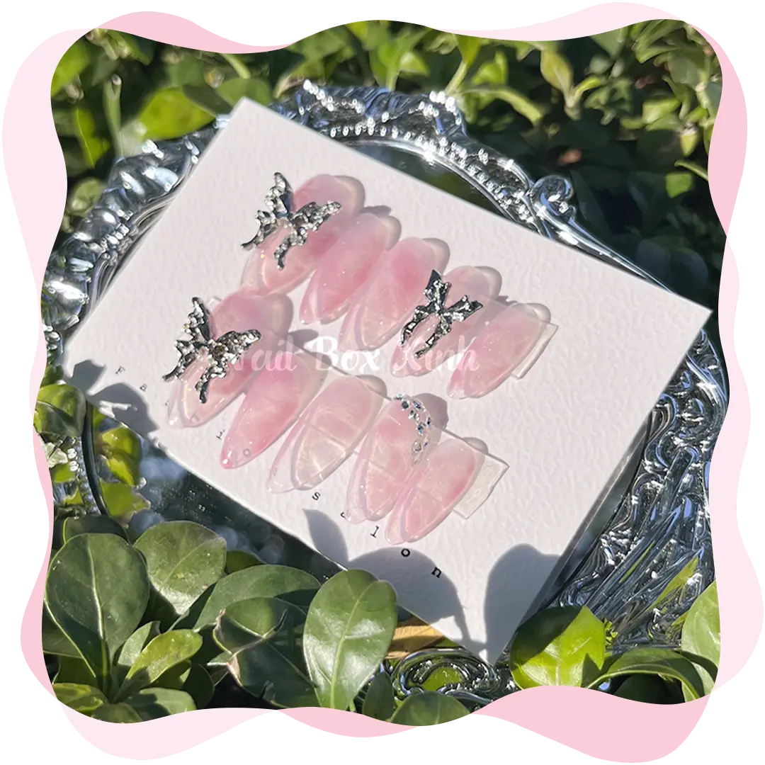 Nail box dễ thương nhẹ nhàng hồng ombre