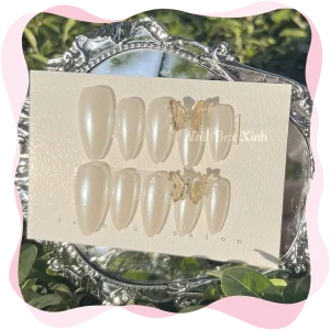 Nail box thiết kế cao cấp trắng gạo